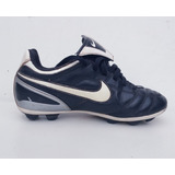 Botines Nike Tiempo Versatract Niños Cuero Tapones Pasto 30