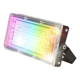 Reflector Luz Led 50w Luces Rgb Control Incluido R47w50