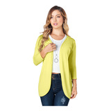 Cardigan Mujer Amarillo Mp 89021