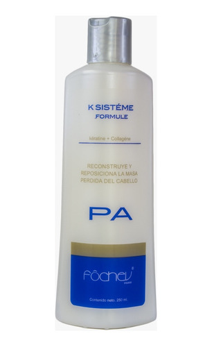 Keratina Con Colágeno Cabello Maltratado 250ml Fochev Paris 