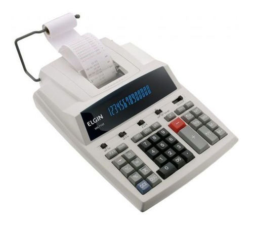Calculadora De Mesa Elgin Com Bobina 14 Dígitos Mb7142