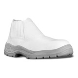 Bota Botina Branca Masculino Açougue Bic Pvc Com Ca Bracol