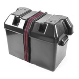 Caja Porta Bateria 75 Amp Plastica Strap Linga Lancha Auto