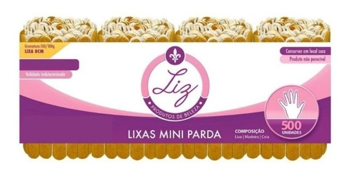 Lixa Mini Parda Liz 500 Unidades (8cm) Oferta