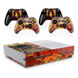 Skin Adesivo Protetor Para X Box One S E Controles Doom B3