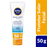 Protetor Solar Nivea Sun Beauty Expert Facial Fps50 - 50g