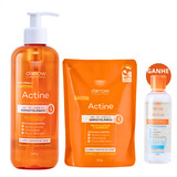 Kit Limpeza Facil Darrow Actine Gel + Agua Micelar E Refil 