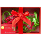 Juego De Cortadores Rojo Y Verde Navideños Wilton 2304-3956