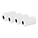 4 Rollos Papel Térmico 57x40mm Blanco Impresión Clara Para C