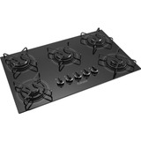 Cooktop A Gás 5 Bocas Itatiaia Gn Preto Bivolt