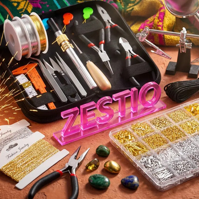 1850 Kit Herramientas Joyeria Pinzas Bisuteria Punta Juegos | Envío gratis