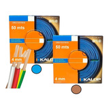 Cable Unipolar Kalop Normalizado Iram 4mm Cat.5x2rollos 50m