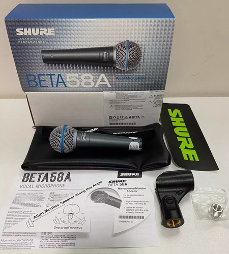 Microfone Shure Beta58a Dinamico Supercadioide Mexico 