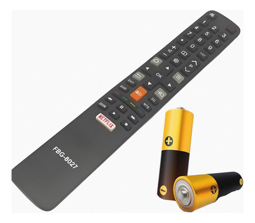 Controle Remoto Compatível Com Tv Tcl 4k Smart