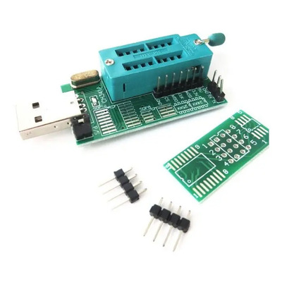 Eeprom Clip Adaptador Usb Spi Flash Programador Bios Ch341 A | MercadoLibre