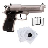 Marcadora Beretta 92fs Nickel Airsoft Pellet Co2 4.5mm Xtre