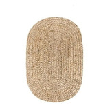 Alfombra Oval Yute Natural Artesanal 250x200 Cm