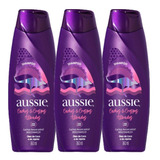 Kit 3 Shampoos Aussie Cachos E Crespos Ativados 360ml