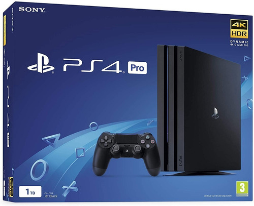 Sony Playstation 4 Pro 1tb Standard Cor  Jet Black