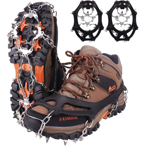 Crampones Con 19 Dientes Inox. Para Nieve O Hielo - Talle M