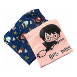 Pijama Harry Potter Dama Y Niña  Azul Rosado