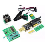 Kit Programador Bios Ch341+pinza+adaptador 1,8v+socket 200mm