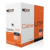 Bobina De Cable Red Cat5 Certificado Nexxt Ab355nxt31 Gris