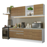 Armario De Cocina Completo 240cm Glamy Madesa 06-b/m