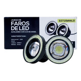 Faro Led Auxiliar Con Lupa Busca Huella Ojo De Angel 12v 