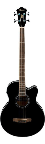 Bajo Electroacustico Ibanez Aeb8e-bk 4 Cuerdas Color Negro