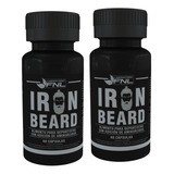 Iron Beard Barba Y Bigote 60 Capsulas Fnl Pack X2