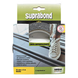 Cinta Antideslizante Suprabond Autoadhesiva - 25mm X 5m Color Negro