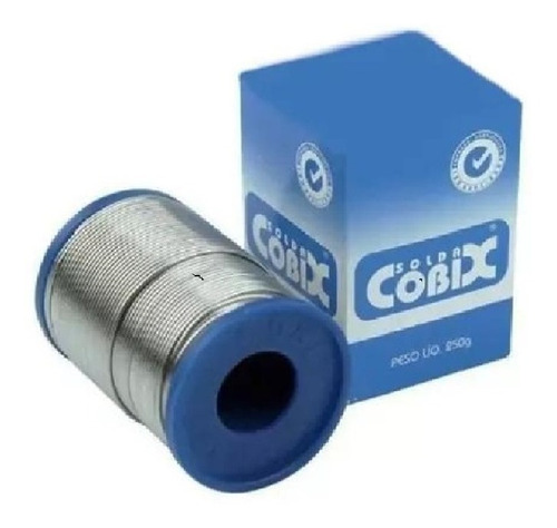 Estanho Cobix 250g 1mm 60x40 Solda + Malha Dessoldadora 3m