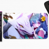 Mouse Pad Kindred Flor Espiritual Lol Skin Art Gamer M