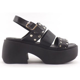 Sandalias Plataforma Media Dama Mujer Tachas 802 Cshoes