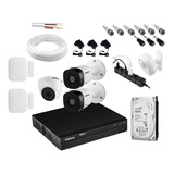 Kit 3 Câmeras Intelbras Dvr Intelbras Mhdx 1204