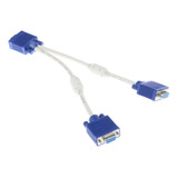 15pin Vga 1 Macho A Doble 2 Vga Hembra Monitor Y Adaptador