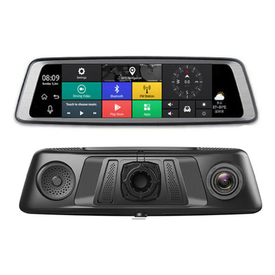 Carro Dvr Espejo Gps Navegación 10 Pulgadas Android 8 Core
