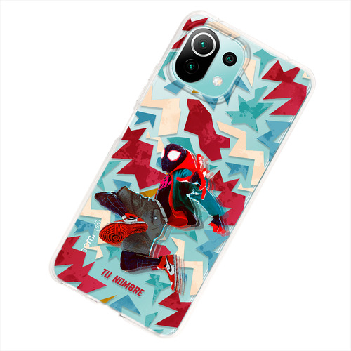 Funda Para Xiaomi Spiderman Miles Personalizada Tu Nombre