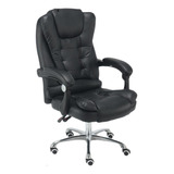 Sillon Director Ejecutivo Exahome Presidencial 54207 Color Negro Material Del Tapizado Cuero Sintético