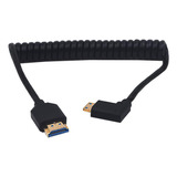 Cable Espiral Kework Hdmi 8k 4 Pies, Cable Protector Mini 8k