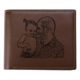 Cartera Personalizada Con Foto Grabada, Regalo Para Hombre