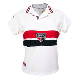 Camisa São Paulo Retrô Baby Look Bi Mundial 92/93 Feminina