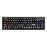 Teclado Gamer Marvo Scorpion Kg916 Qwerty Inglés Us Color Negro Con Luz Rainbow