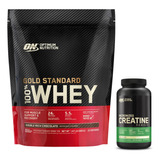 Combo Creatina 300g + Proteina Wgs 1.5 Lb Optimum Nutrition 