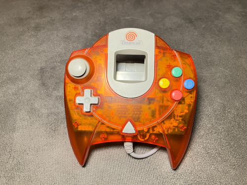 Controle Sega Dreamcast Laranja Chu Chu Rocket Hkt-7700 Jap