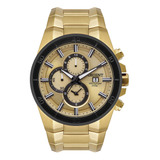Relógio Orient Masculino Mgssc050 C1kx Cronógrafo Dourado
