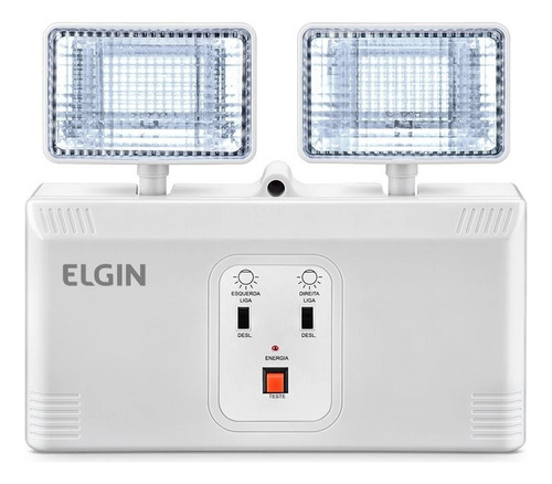 Luminária De Emergência 2000 Lumens Led 16w Power Line Elgin