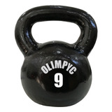 Kettlebell Pesa Rusa Crossfit 9 Kgs Funcional Hierro Fundido Color Negro