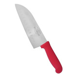 Cuchillo Santoku 20 Cm Cocina Premium La Creole // Irmisb Color Rojo
